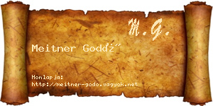 Meitner Godó névjegykártya